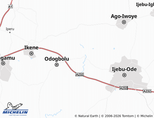 Carte MICHELIN Okun-Owa - ViaMichelin