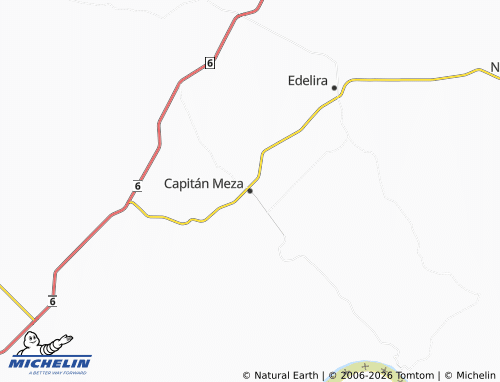 MICHELIN Capitán Meza map - ViaMichelin