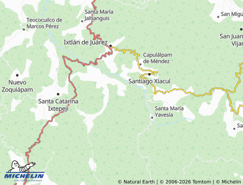 Mappa MICHELIN Santa Catarina Lachatao - ViaMichelin
