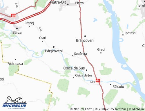 MICHELIN Șopârlița map - ViaMichelin