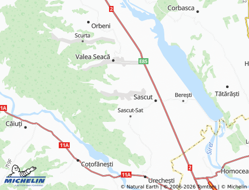Mappa MICHELIN Păncești - ViaMichelin