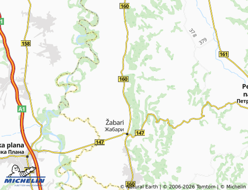 Carte MICHELIN Simićevo - ViaMichelin