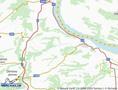 Kaart MICHELIN Darzhanitsa - ViaMichelin
