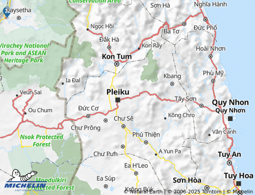 MICHELIN Đăk Đoa map - ViaMichelin