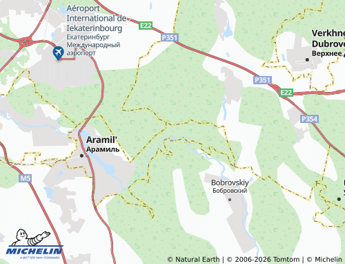 MICHELIN-Landkarte Aramil' poselok - ViaMichelin
