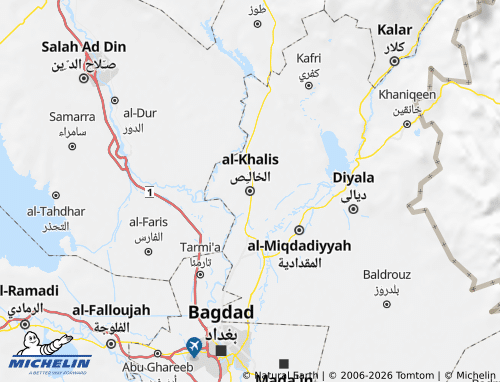 Carte MICHELIN al-Khalis - ViaMichelin