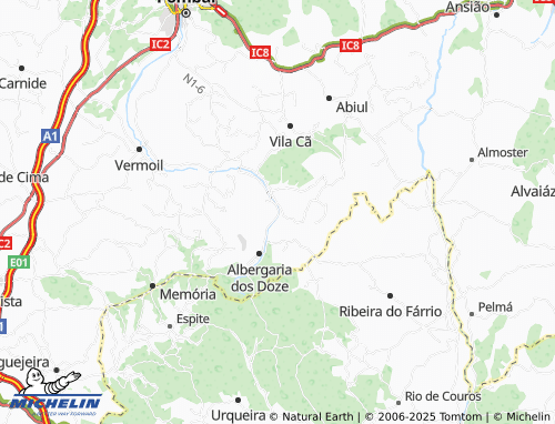 Mappa MICHELIN Chão de Gaia - ViaMichelin