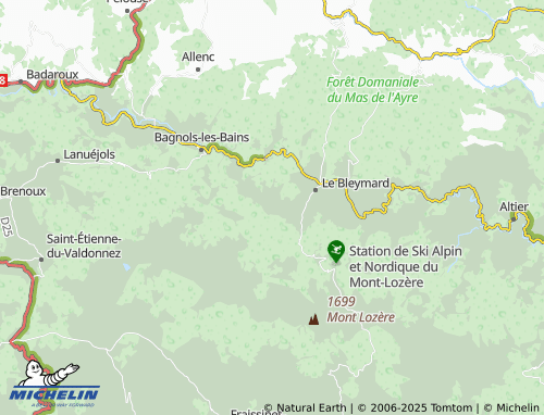 MICHELIN Mas-d'Orcières map - ViaMichelin