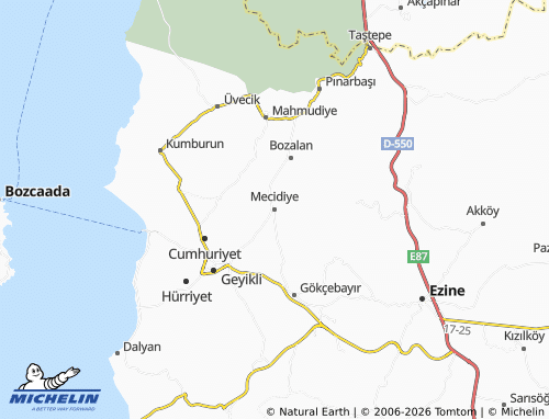 Mappa MICHELIN Mecidiye - ViaMichelin