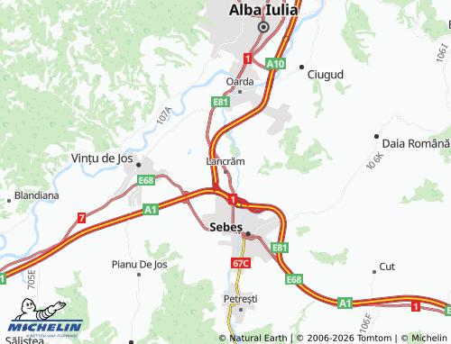 Kaart MICHELIN Lancrăm - ViaMichelin