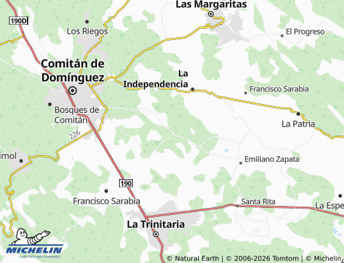 Kaart MICHELIN Guadalupe Quistaj - ViaMichelin