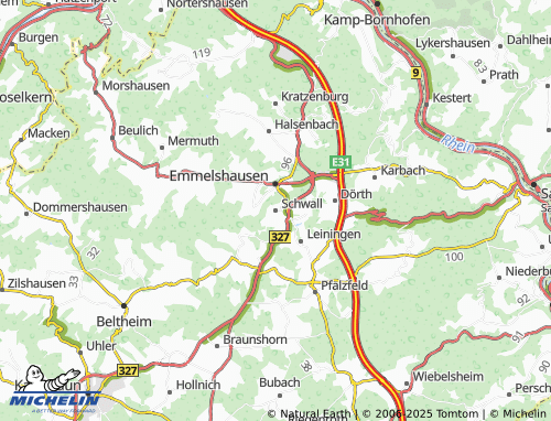 MICHELIN Schwall map - ViaMichelin
