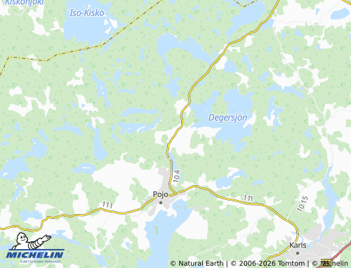 Kaart MICHELIN Fiskari - ViaMichelin