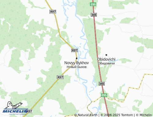 Carte MICHELIN Novyy Bykhov - ViaMichelin