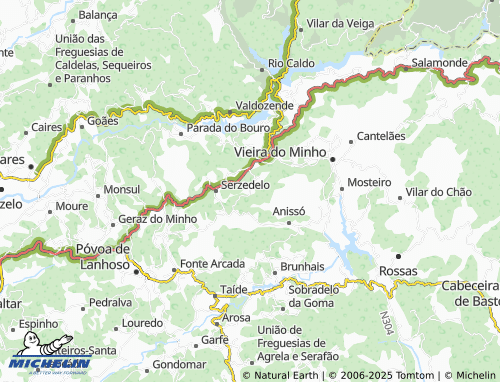 MICHELIN Carvalhal map - ViaMichelin