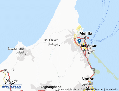 Mappa MICHELIN Bani Sheekar - ViaMichelin