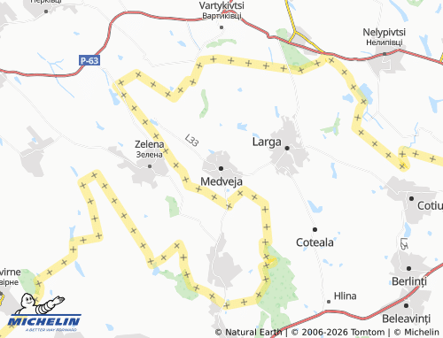 Mappa MICHELIN Medveja - ViaMichelin