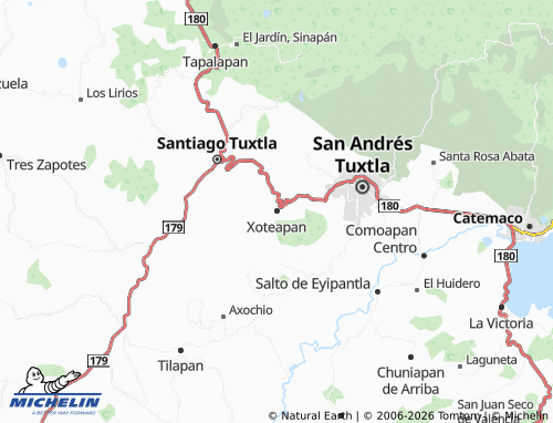 Mappa MICHELIN Xoteapan - ViaMichelin