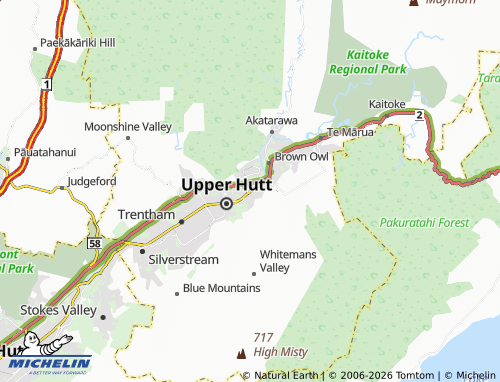 Mapa MICHELIN Clouston Park - ViaMichelin