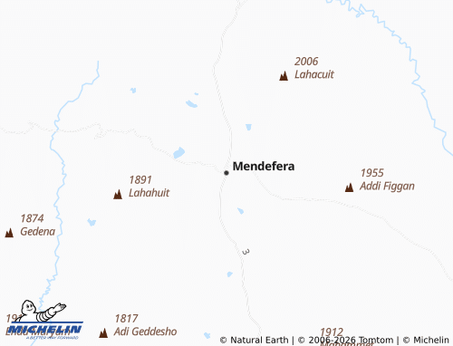 Kaart MICHELIN Mendefera - ViaMichelin