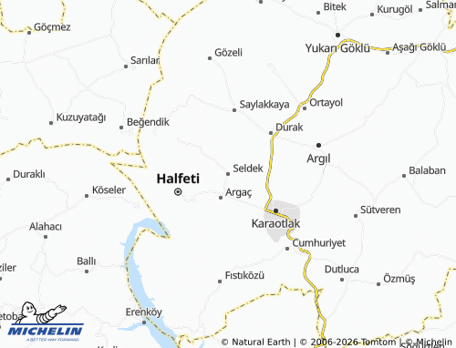 MICHELIN Seldek map - ViaMichelin