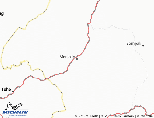 Carte MICHELIN Menjalin - ViaMichelin
