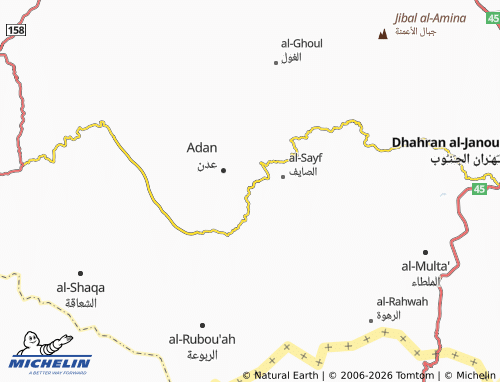 MICHELIN-Landkarte al-Ghayl - ViaMichelin