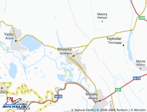 Mapa MICHELIN Biliaivka - ViaMichelin