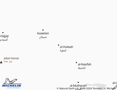 Carte MICHELIN al-Hulwah - ViaMichelin