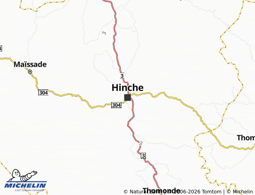 Mapa MICHELIN Hinche - ViaMichelin