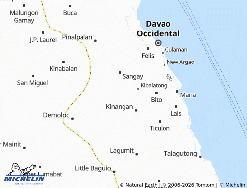 MICHELIN Tical map - ViaMichelin
