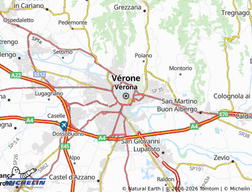MICHELIN-Landkarte Verona - ViaMichelin