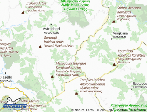 Carte MICHELIN Mesopyrgos - ViaMichelin