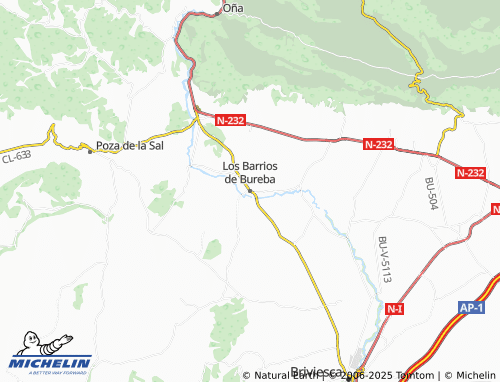 MICHELIN Los Barrios de Bureba map - ViaMichelin