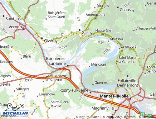 Mappa MICHELIN Freneuse - ViaMichelin