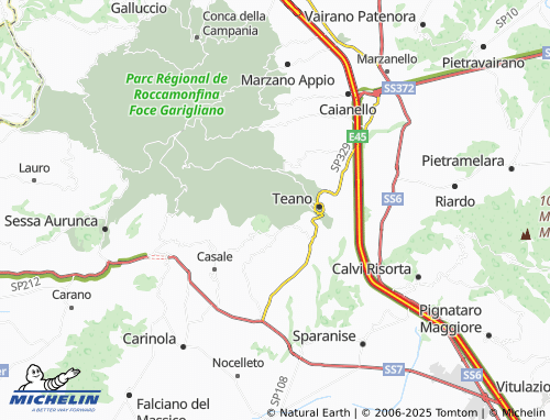 MICHELIN Casamostra map - ViaMichelin