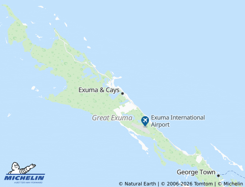 Mapa MICHELIN Exuma & Cays - ViaMichelin