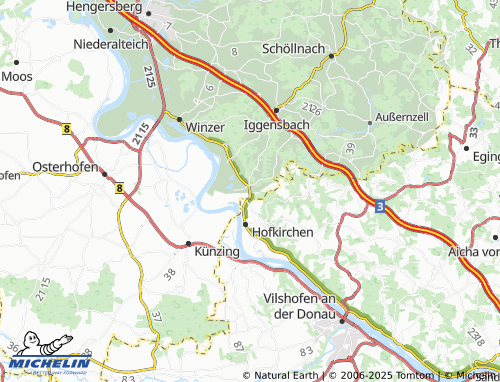 MICHELIN-Landkarte Neßlbach - ViaMichelin