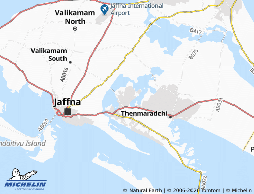 Mapa MICHELIN Kaithady Centre - ViaMichelin