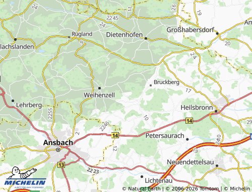 Mapa MICHELIN Forst - ViaMichelin