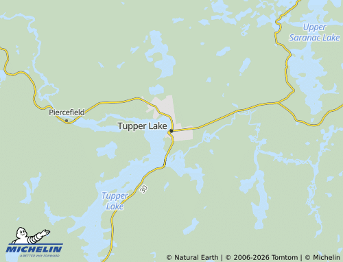 Mapa MICHELIN Tupper Lake - ViaMichelin