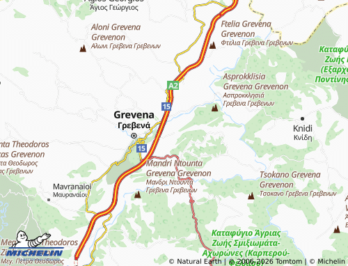 Mapa MICHELIN Kalamitsi - ViaMichelin