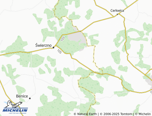 Carte MICHELIN Stuchowo - ViaMichelin