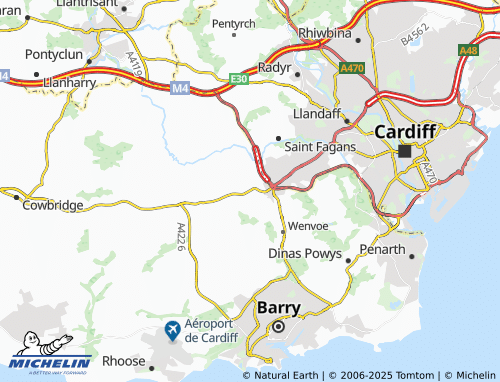 MICHELIN Downs map - ViaMichelin