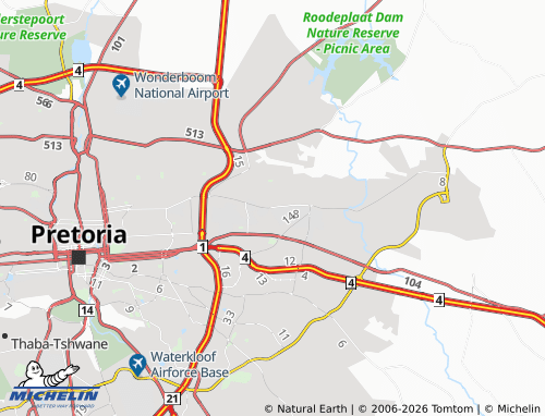 Mapa MICHELIN Eersterust - ViaMichelin