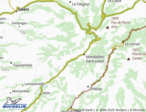 MICHELIN-Landkarte Laveissière - ViaMichelin