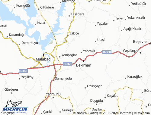 MICHELIN-Landkarte Gülpınar - ViaMichelin