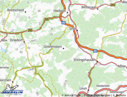 Mapa MICHELIN Greifenstein - ViaMichelin
