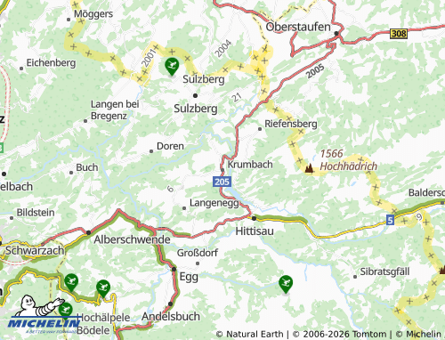 Mappa MICHELIN Krumbach - ViaMichelin