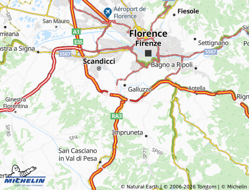 MICHELIN Bottai map - ViaMichelin